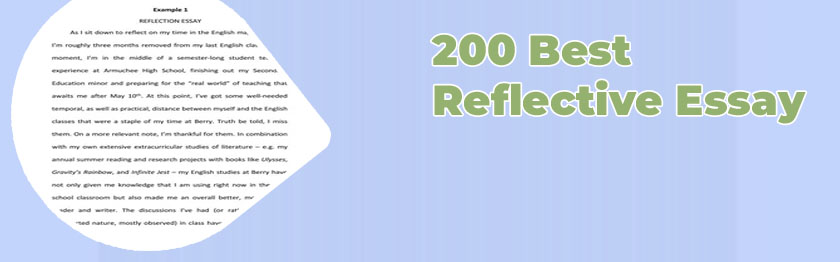 Best reflective essays