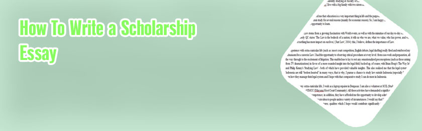 Best way to write a scholarship essay