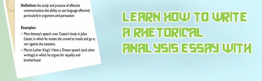 Define rhetorical analysis