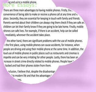 Essay on use of mobile phones