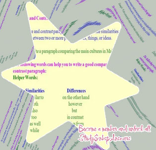 How to write a compare and contrast paragraph