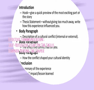 Self reflective mini essay