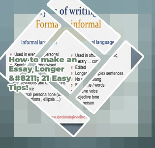 Ways to make an essay longer