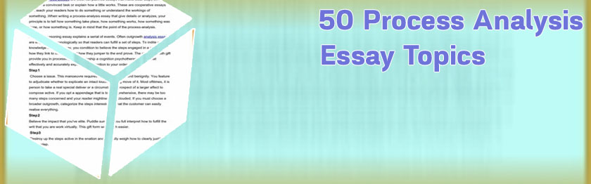 Writing a process analysis essay