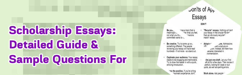 Writing an essay about yourself for scholarship
